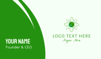 Green Natural Wellness Lettermark Business Card Image Preview