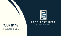 Modern IFS Monogram Business Card Image Preview