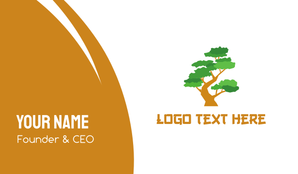 Bonsai Tree Business Card Design