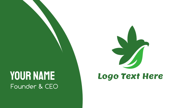 Cannabis Bird Wing Business Card Design Image Preview