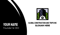 Modern Construction Company  Business Card Image Preview
