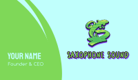 Green Graffiti Art Number 6 Business Card Image Preview