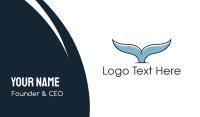Whale Tail Business Card Image Preview