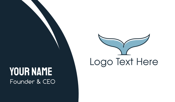Whale Tail Business Card Design