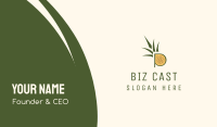 Pineapple Letter P Business Card Image Preview
