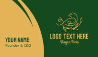 Golden Bird Monoline  Business Card Design