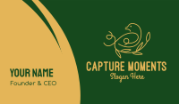 Golden Bird Monoline  Business Card Image Preview