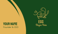 Golden Bird Monoline  Business Card Image Preview