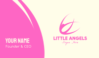 Pink Yoga Fitness Instructor Business Card Image Preview