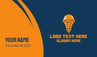 Sports Idea Light Bulb Business Card Design