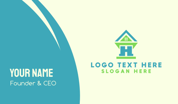 House Letter H Business Card Design Image Preview