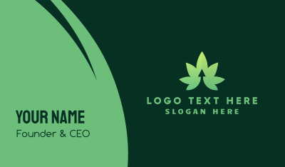 Cannabis Arrow Business Card Image Preview