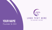 Relaxing Woman Business Card Preview