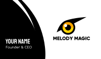 Yellow Bird Eye Business Card Image Preview