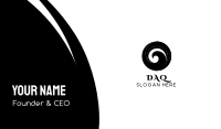 Black Wave Business Card Image Preview