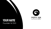 Black Wave Business Card Image Preview