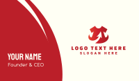 Red Shirt Business Card Preview