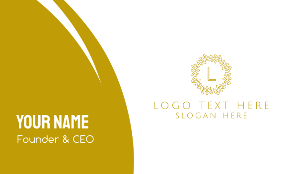 Luxurious Royal Lettermark Business Card Design Image Preview