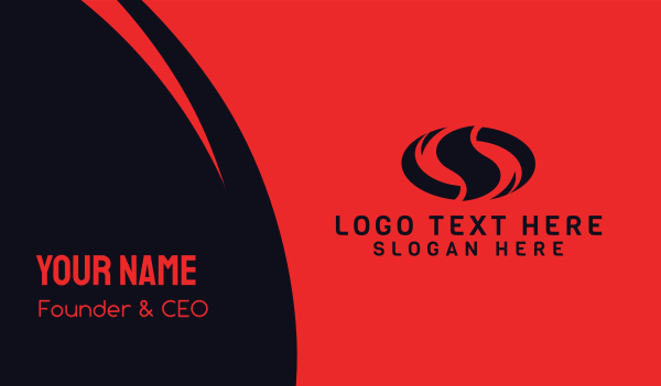 Black Letter S Emblem Business Card Design Image Preview