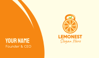 Orange Fruit Kettlebell Business Card Image Preview