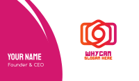 Hexagon Photographer Cam Business Card Image Preview