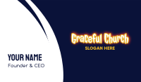 Yellow Glowing Gamer Wordmark Business Card Design