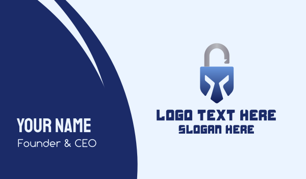 Gladiator Online Security  Business Card Design