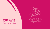 Simple Lady Salon Business Card Image Preview