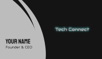 Audio Tech Futuristic Wordmark Business Card Image Preview