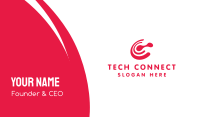 Red C Connect Business Card Image Preview