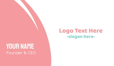 Cute Baby Text Font Business Card