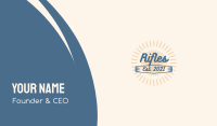 Summer Surfing Wordmark Business Card Image Preview