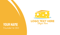 Yellow Cheese Cake Business Card Image Preview