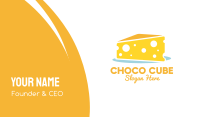 Yellow Cheese Cake Business Card Image Preview