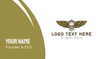 Greek Skull Wing Business Card Image Preview