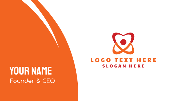 Atomic Heart Business Card Design Image Preview