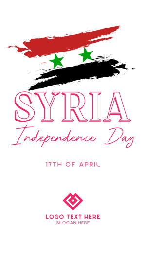 Syria Independence Flag Instagram story Image Preview