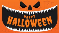 Scary Halloween Pumpkin Facebook Event Cover Design