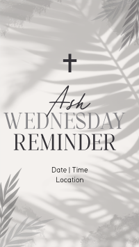 Ash Wednesday Reminder Instagram reel Image Preview