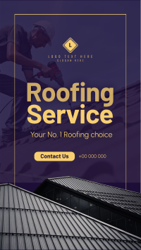 Roofing Service TikTok Video Design