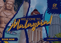 Welcome to Malaysia Postcard Design