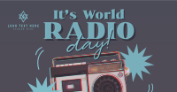 Retro World Radio Facebook Ad Design