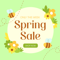 Spring Bee Sale Instagram Post Design