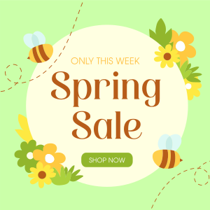 Spring Bee Sale Instagram post Image Preview