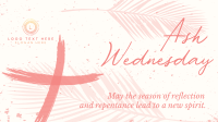 Greetings Ash Wednesday Facebook Event Cover Design