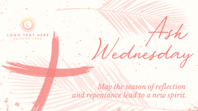 Greetings Ash Wednesday Facebook event cover Image Preview