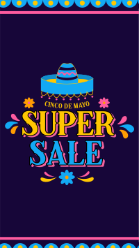 Cinco De Mayo Biggest Colorful Sale Instagram Reel Image Preview