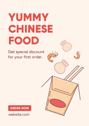 Asian Food Delivery Poster Image Preview