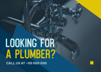 Modern Clean Plumbing Service Postcard Image Preview
