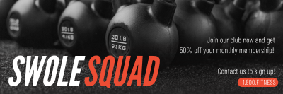 Swole Squad Twitter Header Image Preview